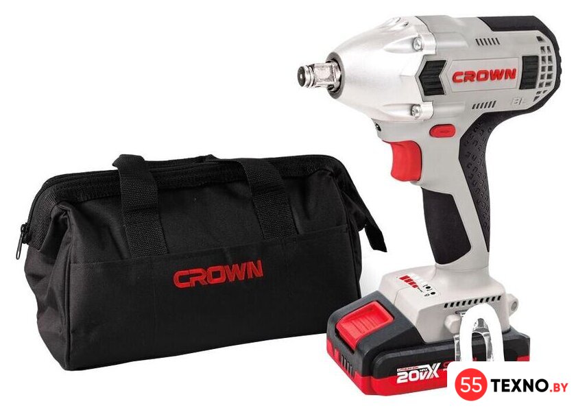 Гайковерт Crown CT22015HX-2 TB (с 2-мя АКБ, сумка) - Изображение №1 — Интернет-магазин 55texno.by
