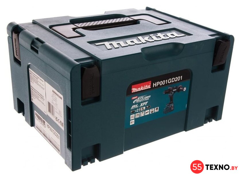Ударная дрель-шуруповерт Makita HP001GD201 (с 2-мя АКБ, кейс) - Изображение №17 — Интернет-магазин 55texno.by