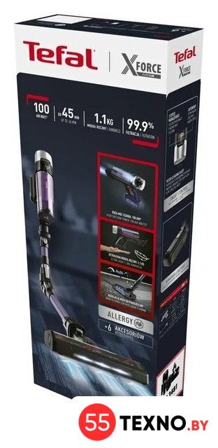 Пылесос Tefal X-Force Flex 9.60 Allergy TY2039WO - Изображение №9 — Интернет-магазин 55texno.by