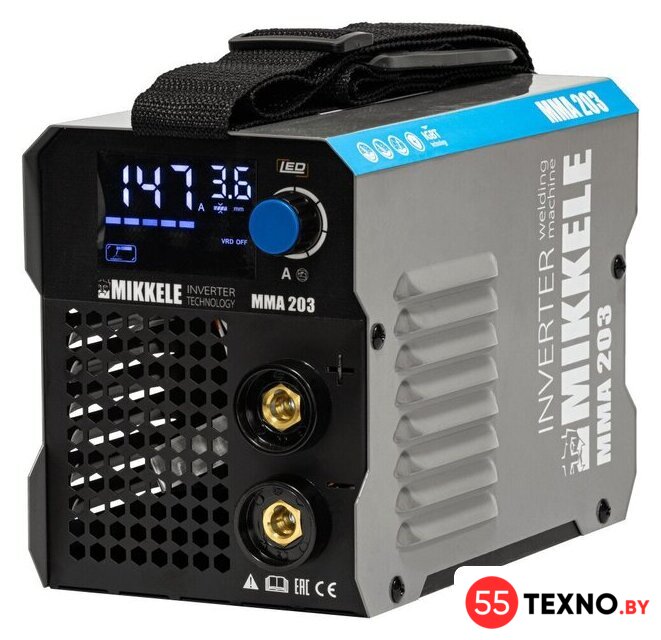 Сварочный инвертор Mikkele MMA-203.1 - Изображение №1 — Интернет-магазин 55texno.by