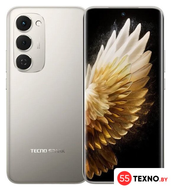 Телефон Tecno Spark 40 Pro+ 8GB/256GB (лунный титановый) - Изображение №1 — Интернет-магазин 55texno.by