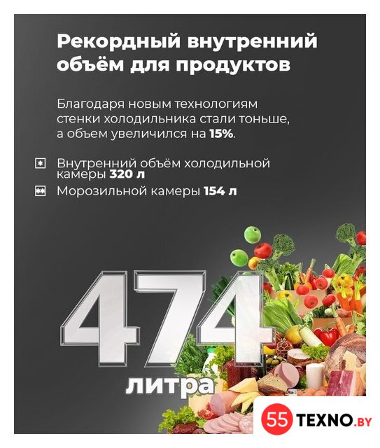 Четырёхдверный холодильник MAUNFELD MFF181NFW - Изображение №16 — Интернет-магазин 55texno.by