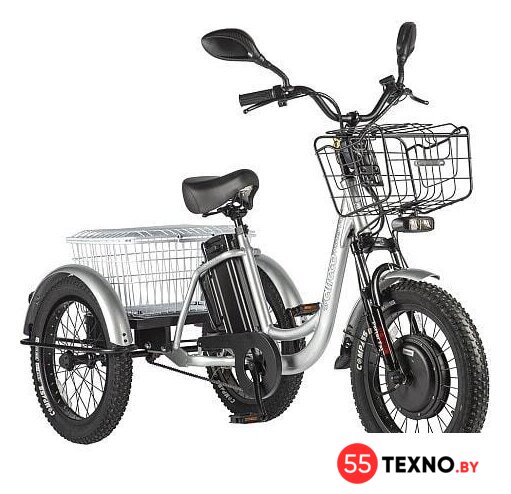 Электровелосипед Eltreco Porter Fat 500 (серебристый) - Изображение №1 — Интернет-магазин 55texno.by