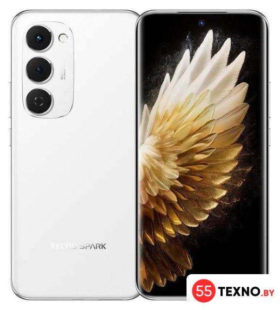 Телефон Tecno Spark 40 Pro+ 8GB/256GB (белая аврора) - Изображение №1 — Интернет-магазин 55texno.by