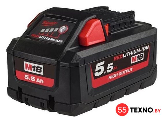 Аккумулятор Milwaukee M18 HB5.5 4932464712 (18В/5.5 Ah) - Изображение №1 — Интернет-магазин 55texno.by