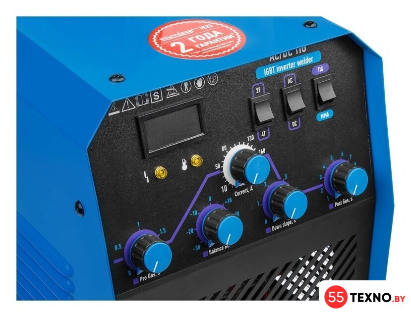 Сварочный инвертор Solaris TIG-220 AC/DC - Изображение №3 — Интернет-магазин 55texno.by