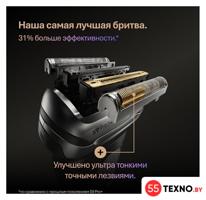 Электробритва Braun Series 9 PRO+ 9615s (серый) - Изображение №6 — Интернет-магазин 55texno.by