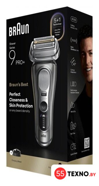 Электробритва Braun Series 9 PRO+ 9615s (серый) - Изображение №2 — Интернет-магазин 55texno.by