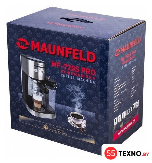 Рожковая кофеварка MAUNFELD MF-720S Pro - Изображение №11 — Интернет-магазин 55texno.by