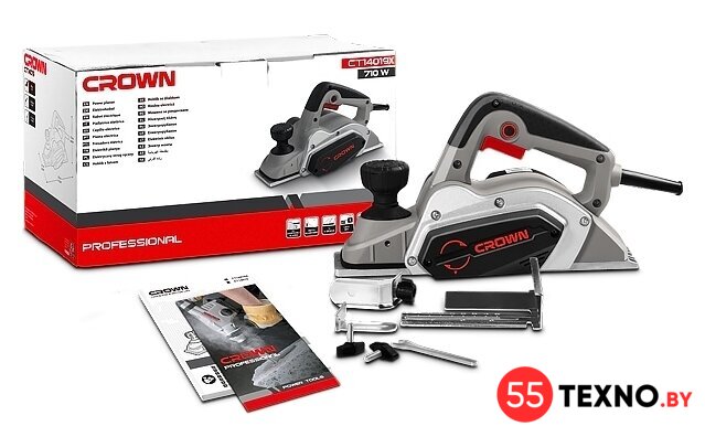 Рубанок Crown CT14019X - Изображение №2 — Интернет-магазин 55texno.by