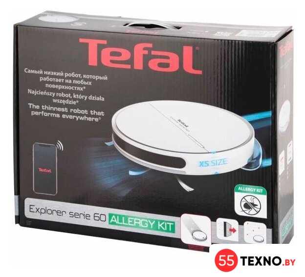 Робот-пылесос Tefal Explorer Serie 60 RG7447WH - Изображение №6 — Интернет-магазин 55texno.by