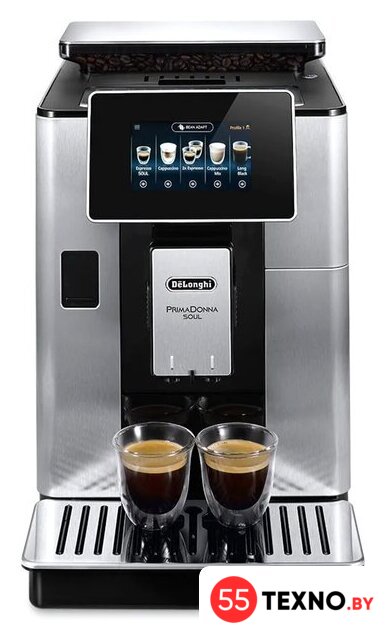 Кофемашина DeLonghi PrimaDonna Soul ECAM 610.75.MB - Изображение №2 — Интернет-магазин 55texno.by