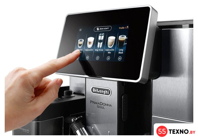 Кофемашина DeLonghi PrimaDonna Soul ECAM 610.75.MB - Изображение №3 — Интернет-магазин 55texno.by
