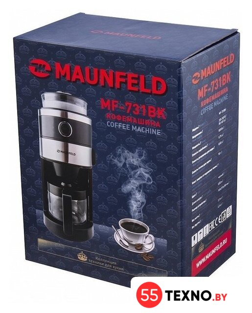 Капельная кофеварка MAUNFELD MF-731BK - Изображение №10 — Интернет-магазин 55texno.by