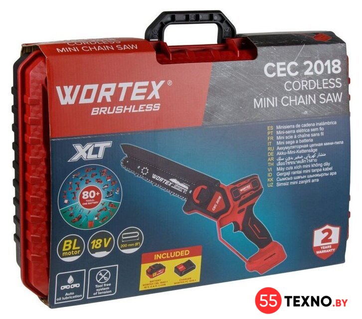 Аккумуляторная пила Wortex CEC 2018 ALL1 XLT Set 2329052 (с 1-им АКБ, кейс) - Изображение №14 — Интернет-магазин 55texno.by