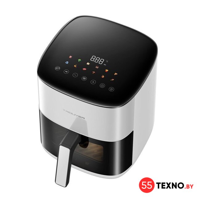 Аэрогриль (аэрофритюрница) Trouver Air Fryer FD10s Pro 6L (белый) - Изображение №2 — Интернет-магазин 55texno.by