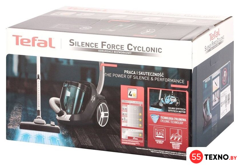 Пылесос Tefal Silence Force Cyclonic TW7222EA - Изображение №14 — Интернет-магазин 55texno.by