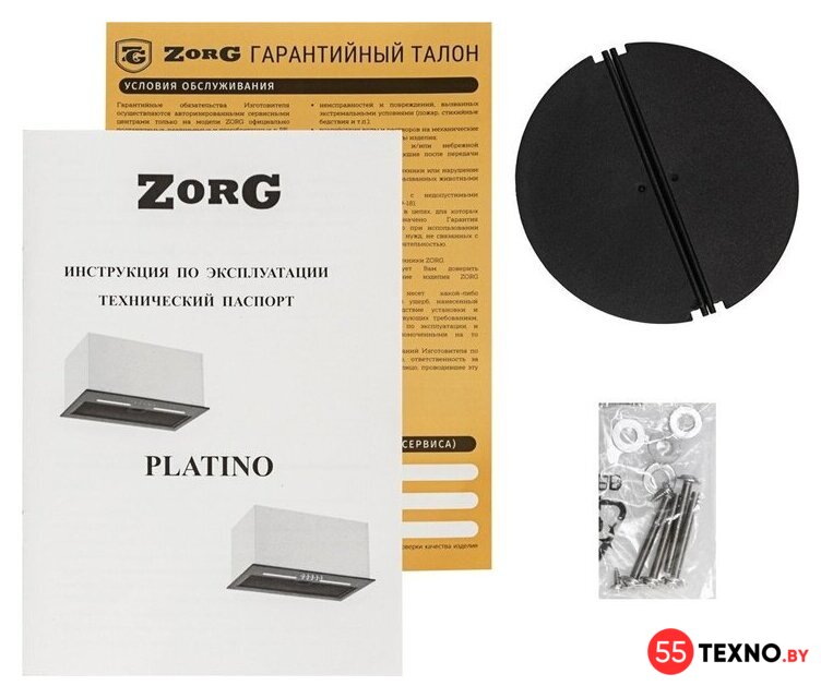 Кухонная вытяжка ZorG Platino 1030 60 S (белый) - Изображение №2 — Интернет-магазин 55texno.by