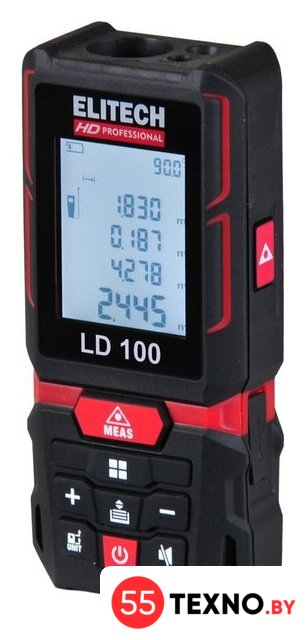Лазерный дальномер ELITECH LD 100 - Изображение №1 — Интернет-магазин 55texno.by