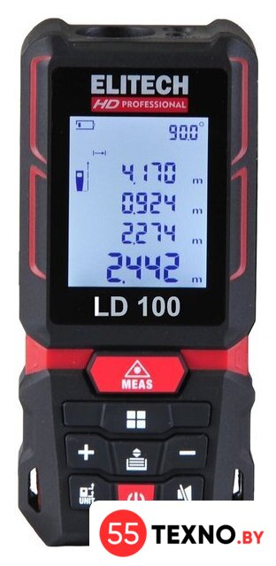 Лазерный дальномер ELITECH LD 100 - Изображение №2 — Интернет-магазин 55texno.by