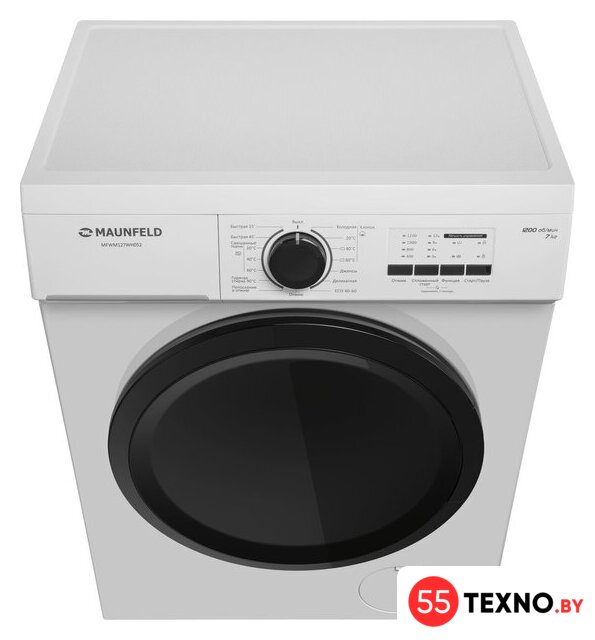 Стиральная машина MAUNFELD MFWM127WH052 - Изображение №4 — Интернет-магазин 55texno.by