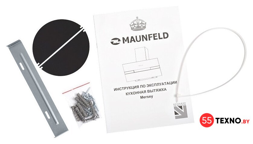Кухонная вытяжка MAUNFELD Mersey 90 (нержавеющая сталь\черное стекло) - Изображение №16 — Интернет-магазин 55texno.by