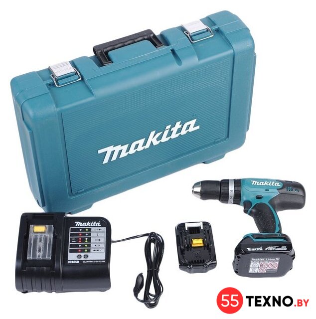 Дрель-шуруповерт Makita DDF453SYE (с 2-мя АКБ, кейс) - Изображение №1 — Интернет-магазин 55texno.by