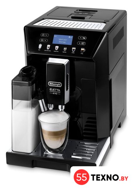 Кофемашина DeLonghi Eletta Cappuccino Evo ECAM46.860.B - Изображение №2 — Интернет-магазин 55texno.by