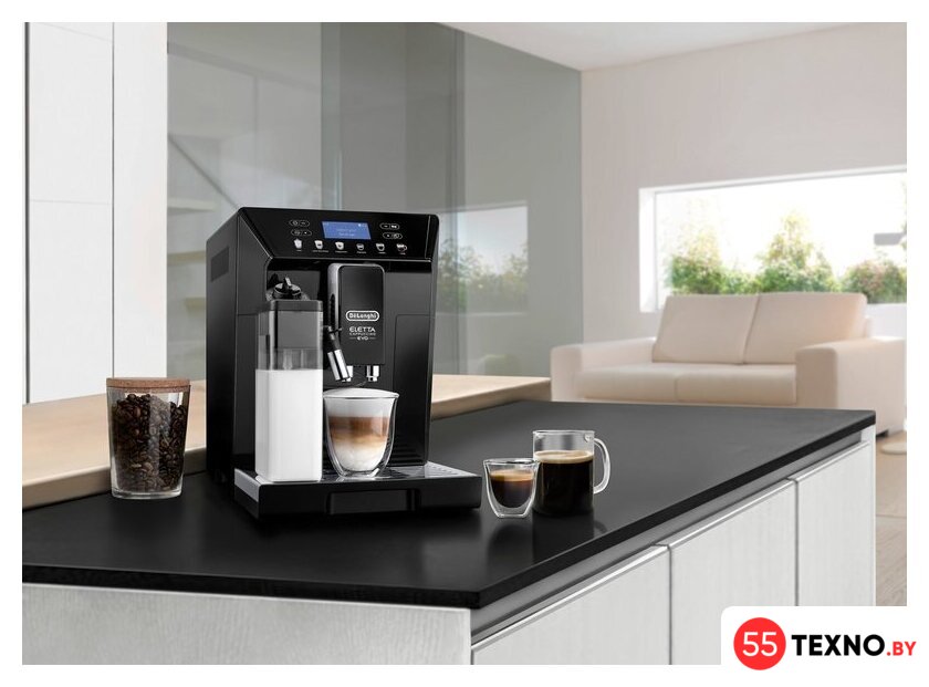 Кофемашина DeLonghi Eletta Cappuccino Evo ECAM46.860.B - Изображение №6 — Интернет-магазин 55texno.by