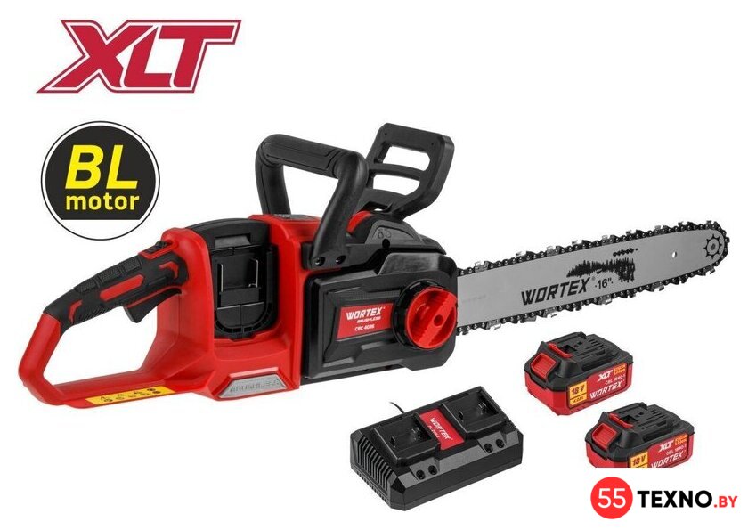 Аккумуляторная пила Wortex CEC 4036 XLT Set 2333070 (с 2-мя АКБ) - Изображение №1 — Интернет-магазин 55texno.by
