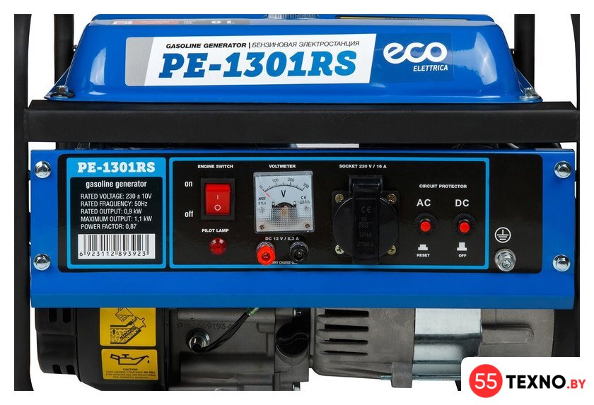 Бензиновый генератор ECO PE-1301RS - Изображение №5 — Интернет-магазин 55texno.by