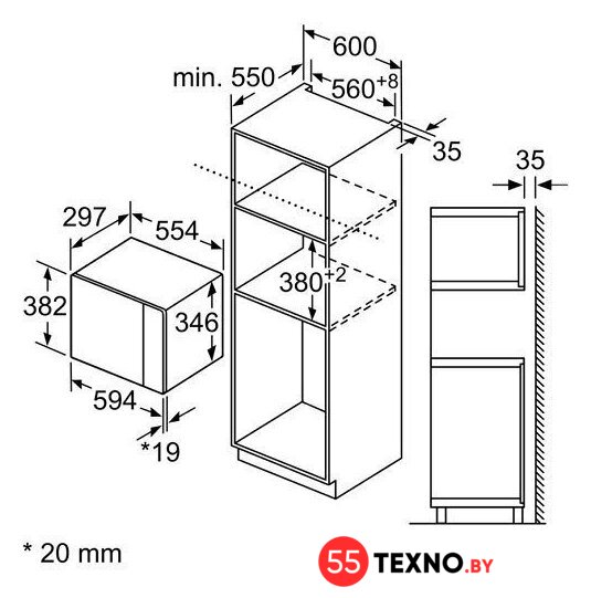 Микроволновая печь Bosch BFL524MS0 - Изображение №3 — Интернет-магазин 55texno.by