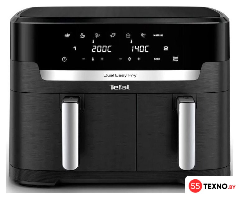 Аэрогриль (аэрофритюрница) Tefal Dual Easy Fry EY9428E0 - Изображение №1 — Интернет-магазин 55texno.by