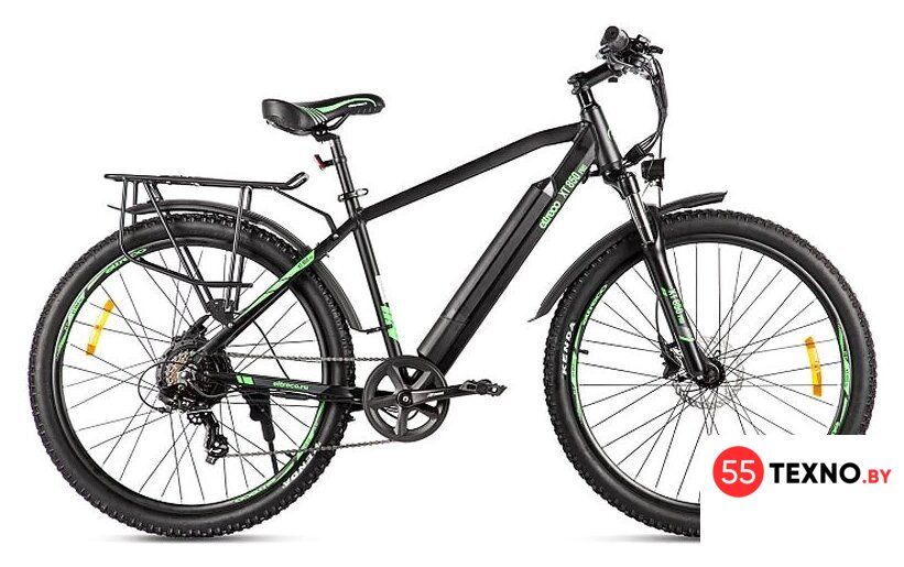 Электровелосипед Eltreco XT 850 Pro (черный/зеленый) - Изображение №1 — Интернет-магазин 55texno.by