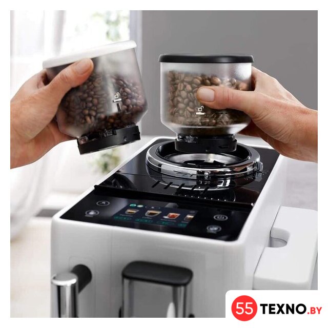 Кофемашина DeLonghi Rivelia EXAM440.35.W - Изображение №2 — Интернет-магазин 55texno.by