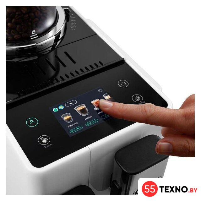 Кофемашина DeLonghi Rivelia EXAM440.35.W - Изображение №3 — Интернет-магазин 55texno.by