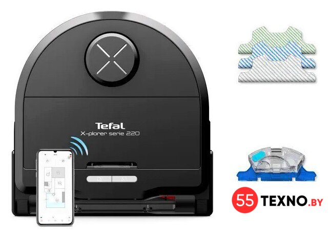 Робот-пылесос Tefal X-Plorer Serie 220 Animal & Allergy RG9475WH - Изображение №1 — Интернет-магазин 55texno.by