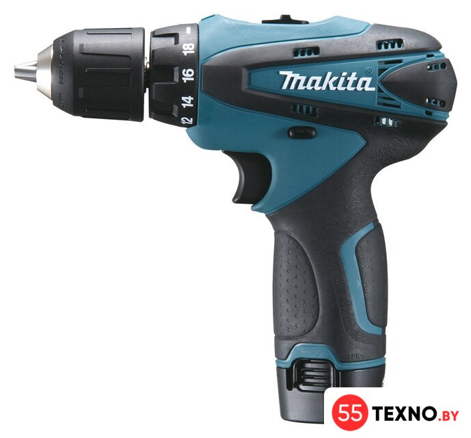 Дрель-шуруповерт Makita DF330DWE (с 2-мя АКБ, кейс) - Изображение №1 — Интернет-магазин 55texno.by