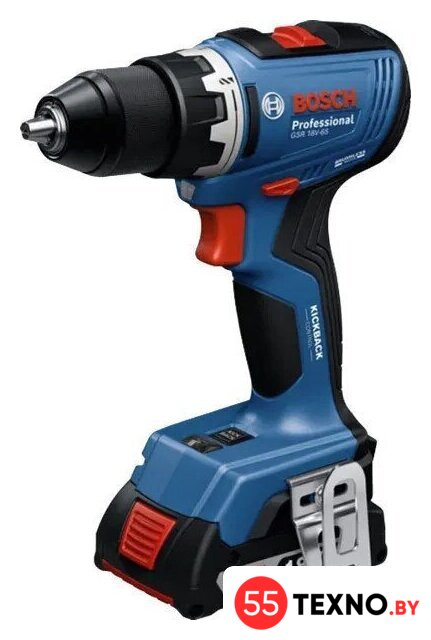 Дрель-шуруповерт Bosch GSR 18V-65 06019N3000 (с 2-мя АКБ, кейс) - Изображение №2 — Интернет-магазин 55texno.by