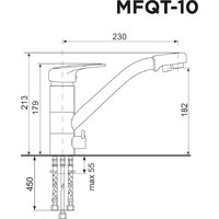 Смеситель MAUNFELD MFQT-10DGR (темно-серый) - Превью изображения №2 — Интернет-магазин 55texno.by