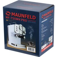 Рожковая кофеварка MAUNFELD MF-735WH Pro - Превью изображения №15 — Интернет-магазин 55texno.by