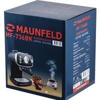 Рожковая кофеварка MAUNFELD MF-736BK - Превью изображения №12 — Интернет-магазин 55texno.by