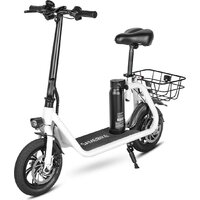 Электросамокат SameBike Comfort SB-C350 (белый) - Превью изображения №2 — Интернет-магазин 55texno.by