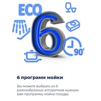 Отдельностоящая посудомоечная машина MAUNFELD MWF08B - Превью изображения №25 — Интернет-магазин 55texno.by