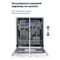 Отдельностоящая посудомоечная машина MAUNFELD MWF12S - Превью изображения №29 — Интернет-магазин 55texno.by