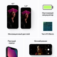Телефон Apple iPhone 13 128GB (темная ночь) - Превью изображения №7 — Интернет-магазин 55texno.by