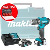 Дрель-шуруповерт Makita DF333DYX14 (с 2-мя АКБ, кейс +набор оснастки) - Превью изображения №2 — Интернет-магазин 55texno.by