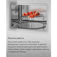 Микроволновая печь MAUNFELD MBMO820SGW09 - Превью изображения №12 — Интернет-магазин 55texno.by