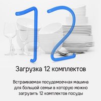 Встраиваемая посудомоечная машина MAUNFELD MLP-12S Light Beam - Превью изображения №21 — Интернет-магазин 55texno.by