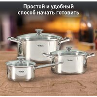 Набор кастрюль Tefal Cook Eat B921S604 - Превью изображения №2 — Интернет-магазин 55texno.by